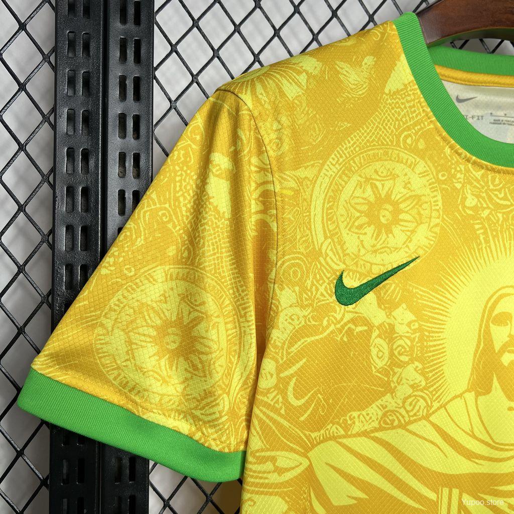 Brazil Concept Yellow Jersey "Christ The Redeemer"