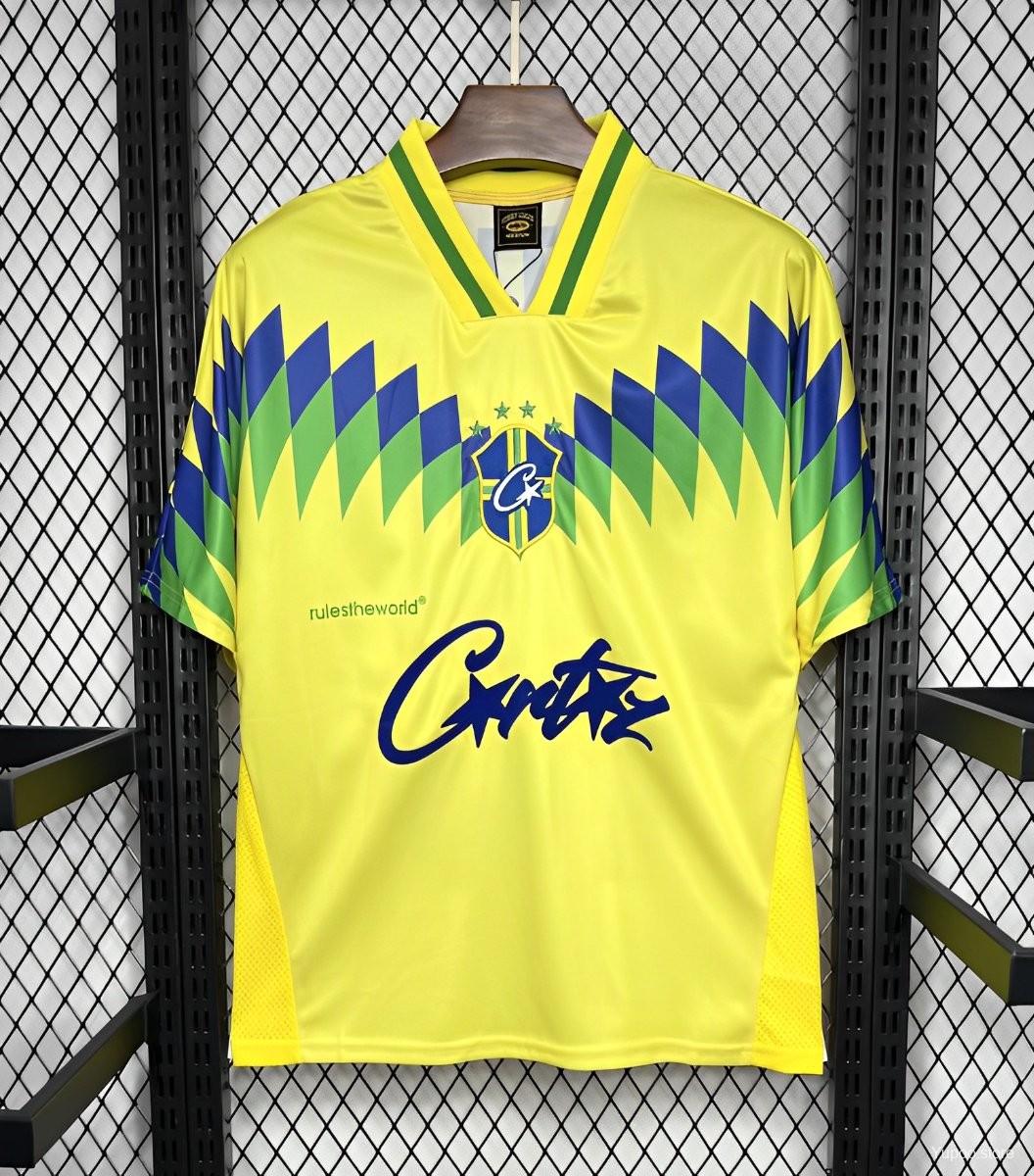 Retro 1995 Brazil Home Corteiz Jersey - Concept Kits