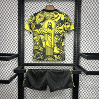Kids Brazil Christ The Redeemer Yellow Concept Jersey - Concept Kits