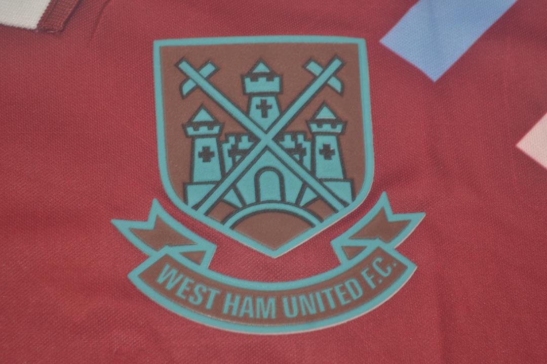 West Ham 1991-1992 Vintage Home Retro Jersey