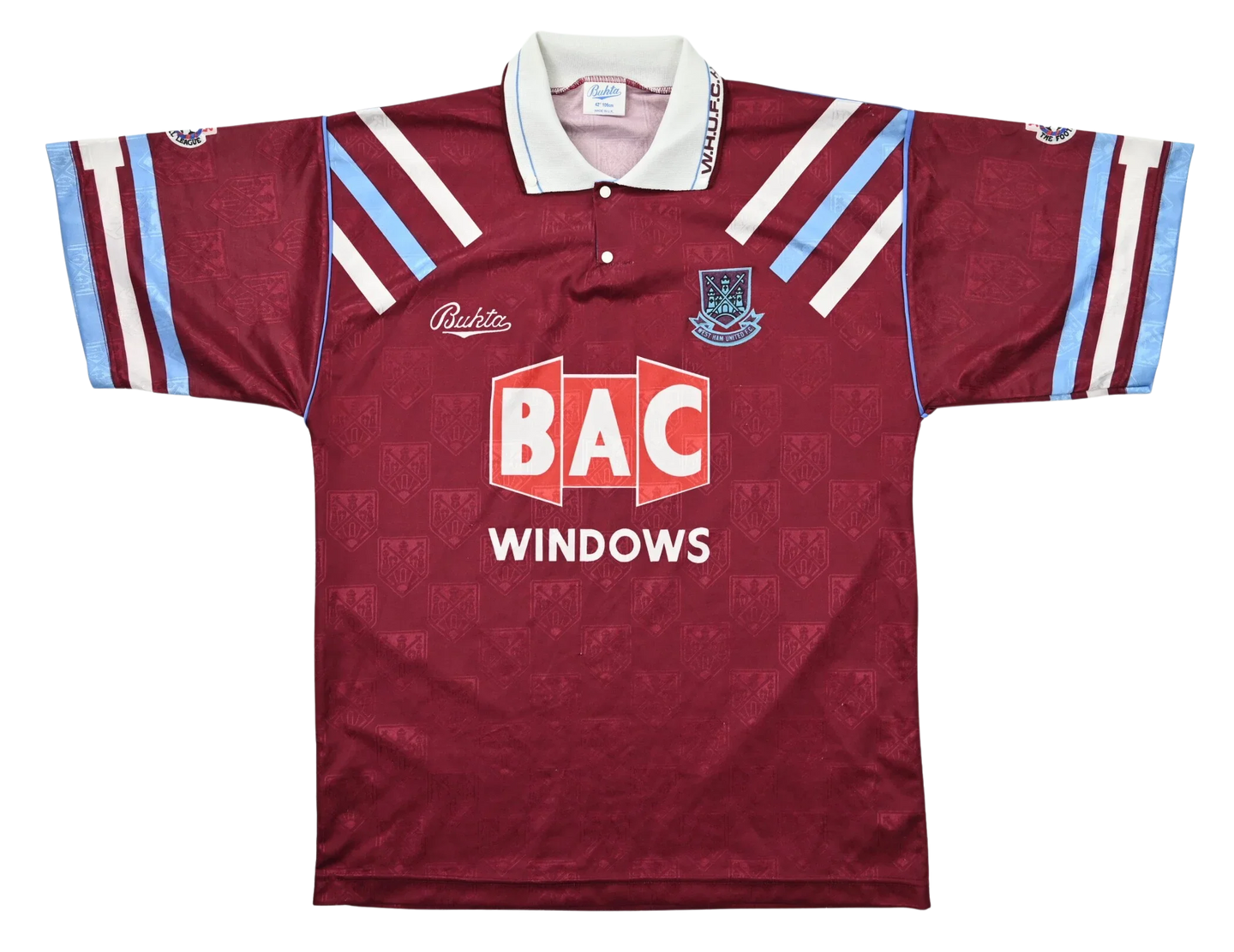 West Ham United 1991/92 Vintage Retro Home Jersey - Concept Kits