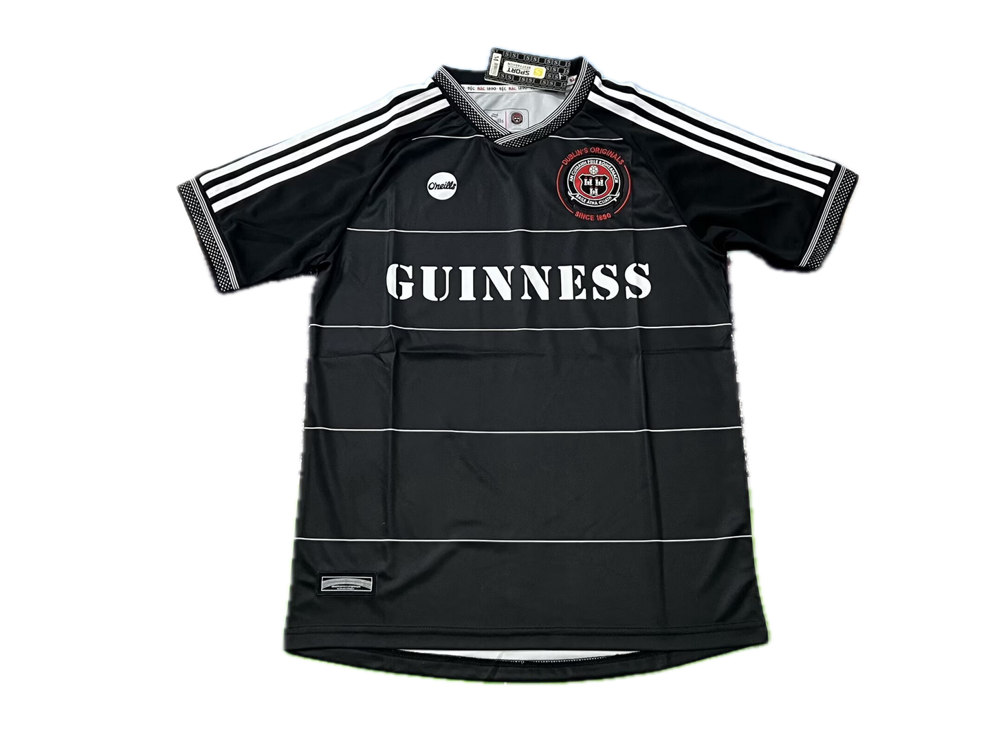 Bohemians x Guinness Retro Style Jersey (Black)