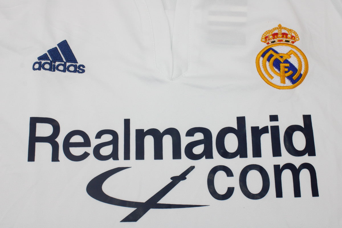 Real Madrid 2001/2002 Vintage Retro Home Jersey