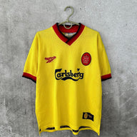 Liverpool 1998/99 Vintage Retro Yellow Three Away Jersey - Concept Kits