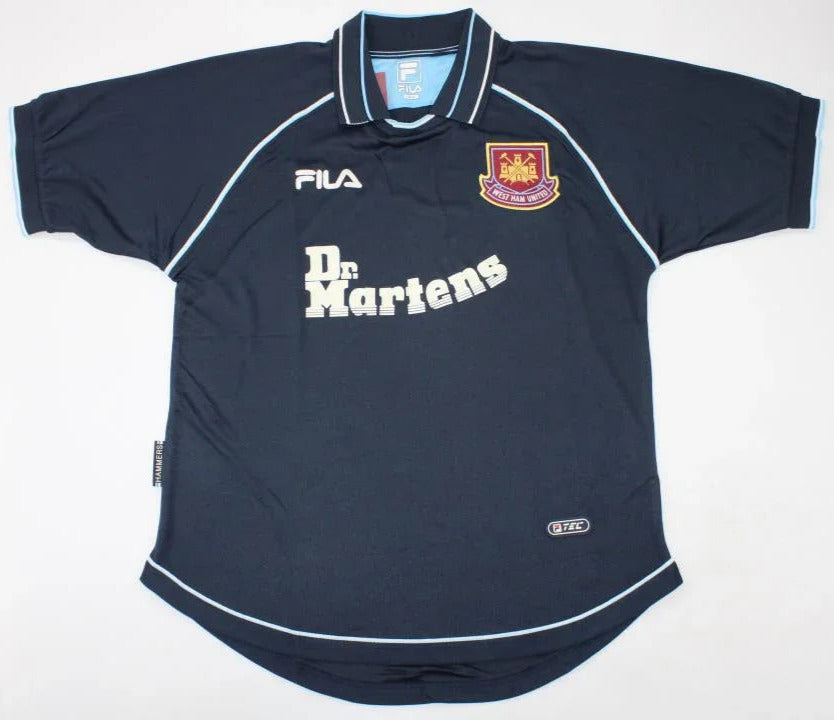 West Ham United 1999/01 Vintage Retro Away Jersey - Concept Kits