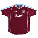 West Ham United 1999/01 Vintage Retro Home Jersey - Concept Kits