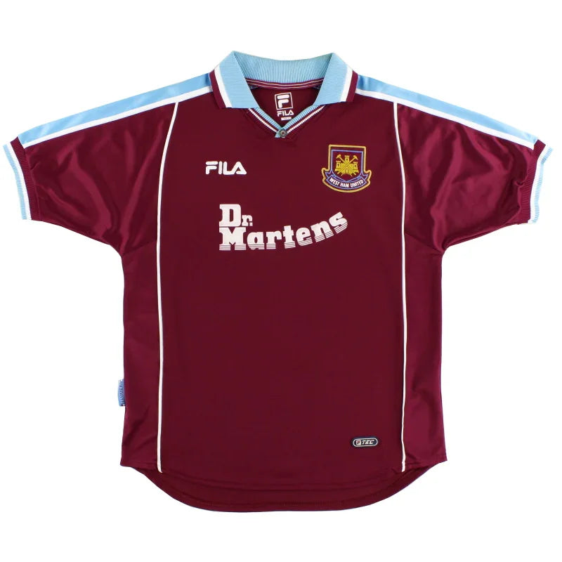 West Ham United 1999/01 Vintage Retro Home Jersey - Concept Kits