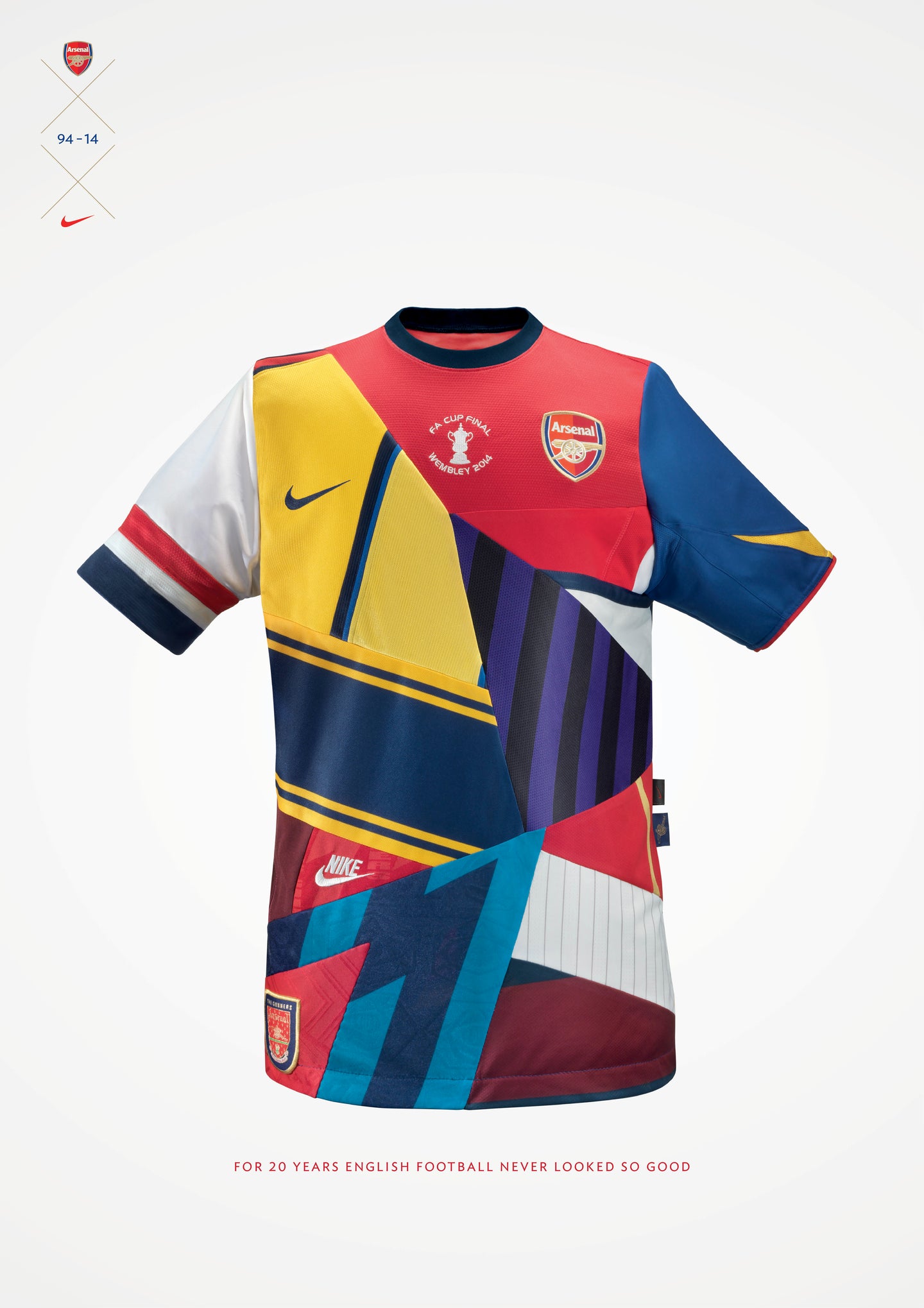Arsenal 1994 Vintage Limited Edition Retro Jersey - Concept Kits