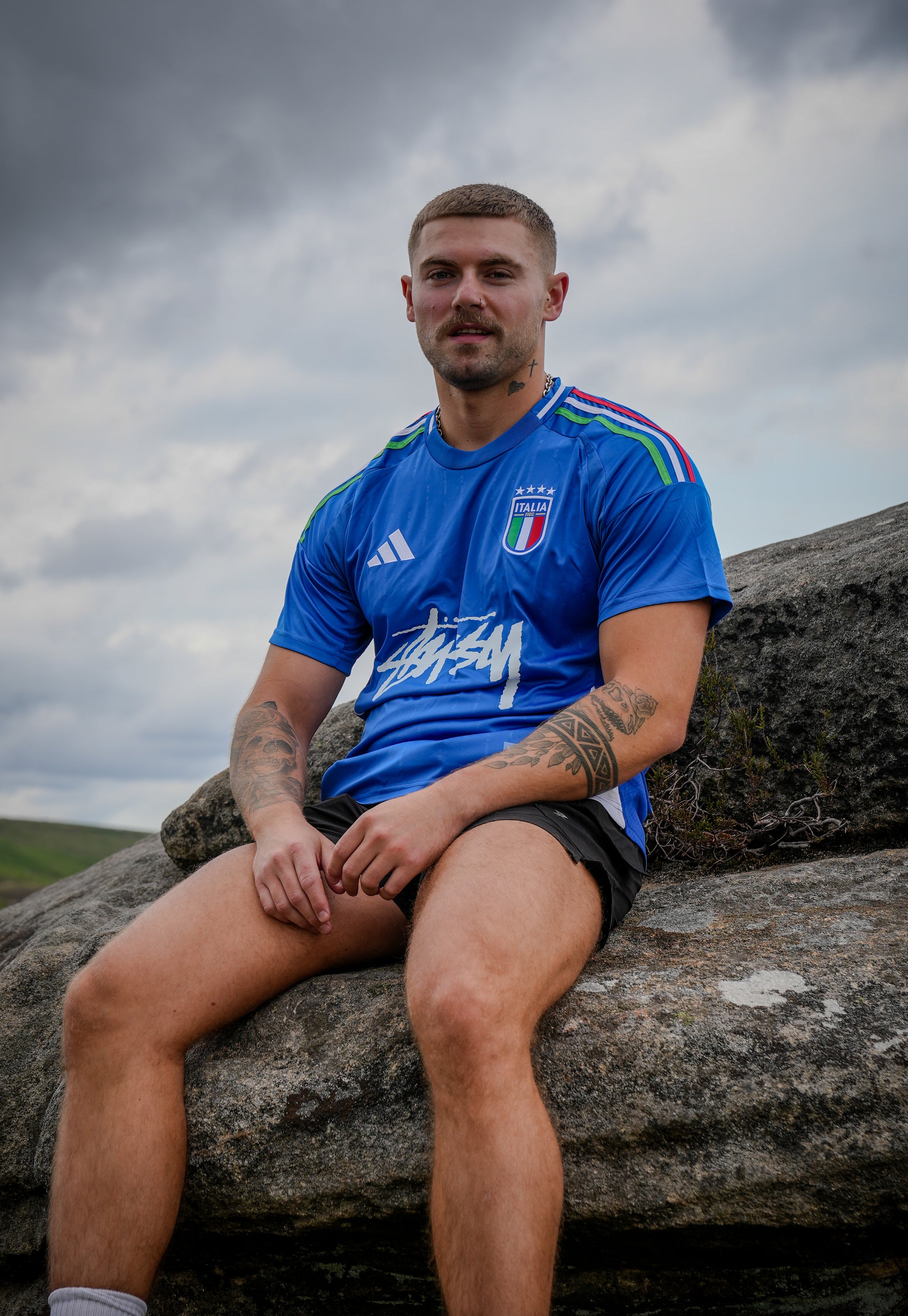 2024 Italy x Stussy Blue Concept Jersey - Concept Kits