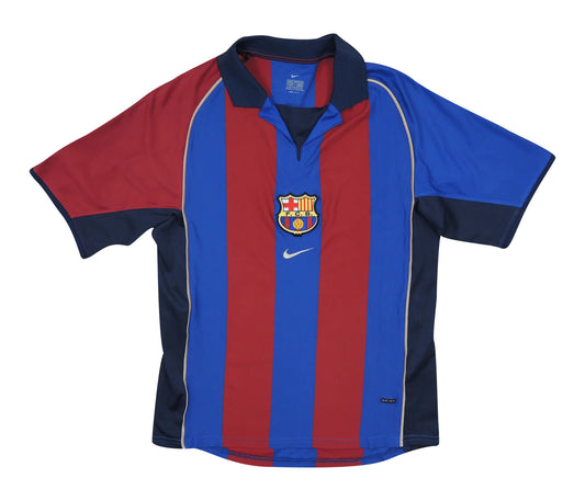 FC Barcelona 2001/02 Vintage Retro Home Jersey