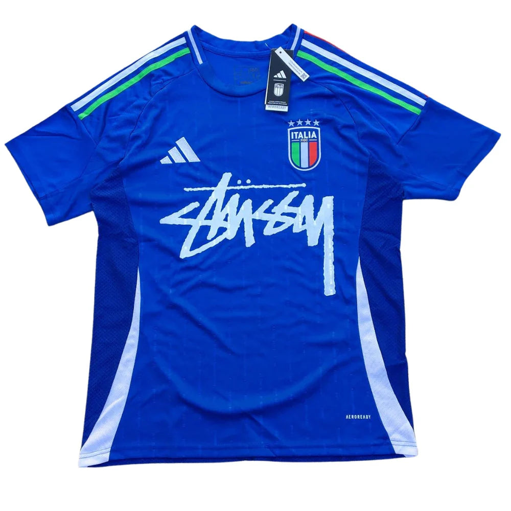2024 Italy x Stussy Blue Concept Jersey - Concept Kits