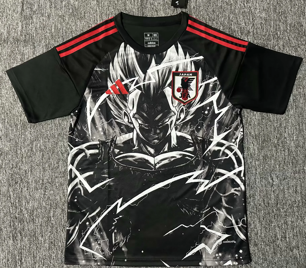 Japan 25/26 Black Super Saiyajin Vegeta Anime Special Jersey