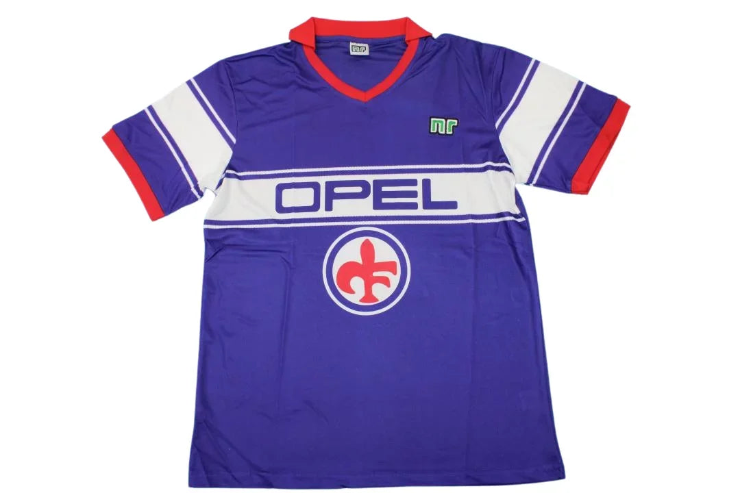 Maillot Domicile Fiorentina Rétro 1983/85 Violet Et Blanc - Taille L Adulte - Neuf Avec étiquettes