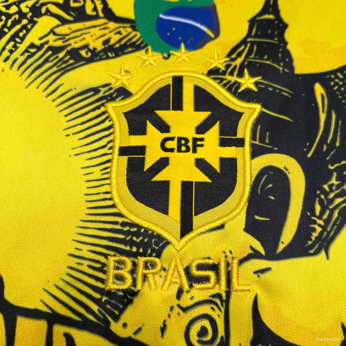 Brazil Special Concept Yellow Jersey "Christ The Redeemer"