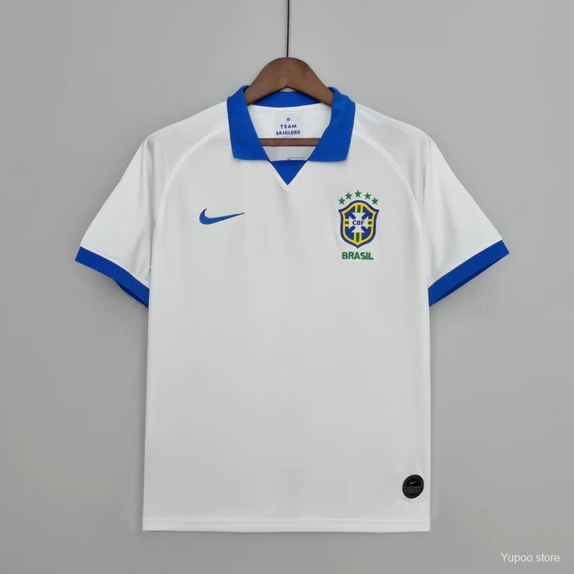 Brazil 2019 Retro Vintage Home Jersey