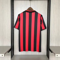 AC Milan 1988/89 Vintage Retro Red/Black Home Jersey