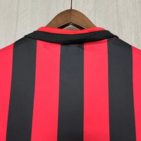 AC Milan 1988/89 Vintage Retro Red/Black Home Jersey