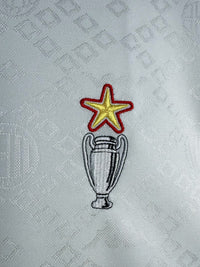 AC Milan 1989/90 Retro White/Red Away Jersey