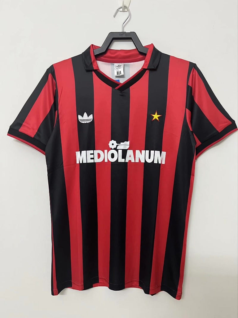 AC Milan 1990/91 Retro Red/Black Home Jersey