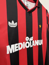AC Milan 1990/91 Retro Red/Black Home Jersey