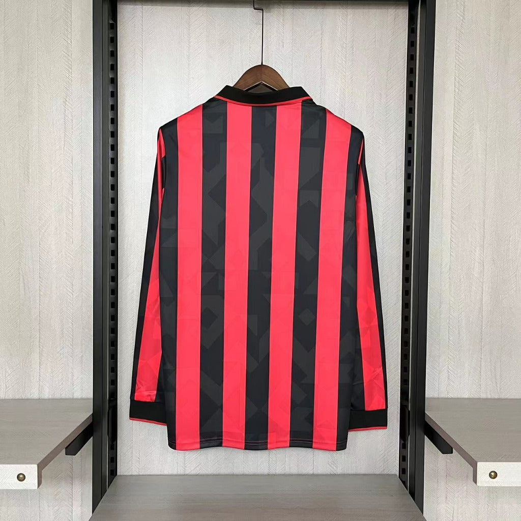 AC Milan 1993/94 Vintage Retro Home Long Sleeve Jersey