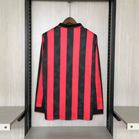 AC Milan 1993/94 Vintage Retro Home Long Sleeve Jersey