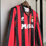 AC Milan 1993/94 Vintage Retro Home Long Sleeve Jersey