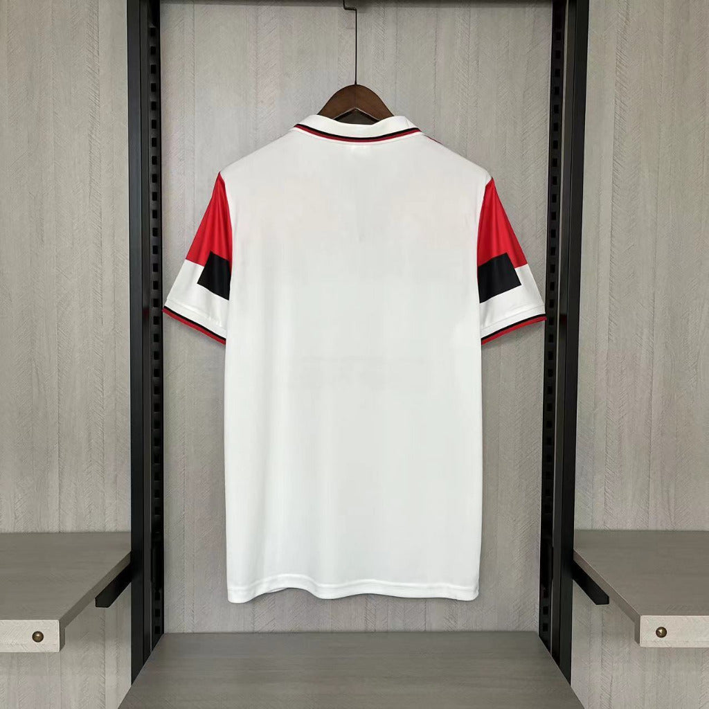 AC Milan 1994/95 Vintage Retro White/Red Away Jersey