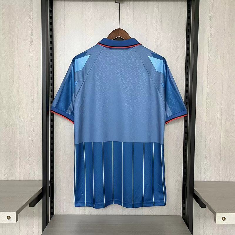 AC Milan 1995/96 Vintage Retro Blue Away Jersey