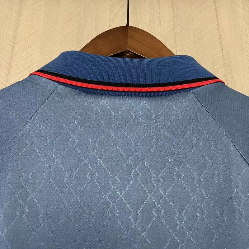 AC Milan 1995/96 Vintage Retro Blue Away Jersey