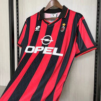 AC Milan 1995/96 Vintage Retro Red/Black Home Jersey