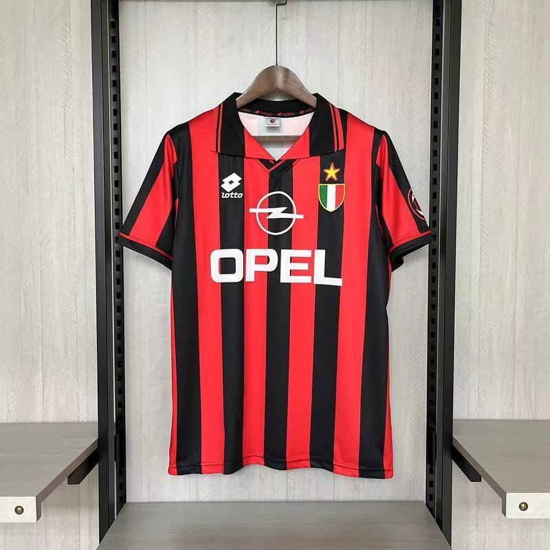 AC Milan 1996/97 Vintage Retro Home Jersey