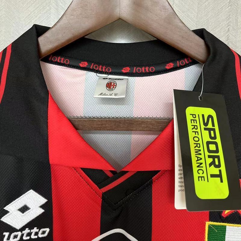 AC Milan 1996/97 Vintage Retro Home Jersey