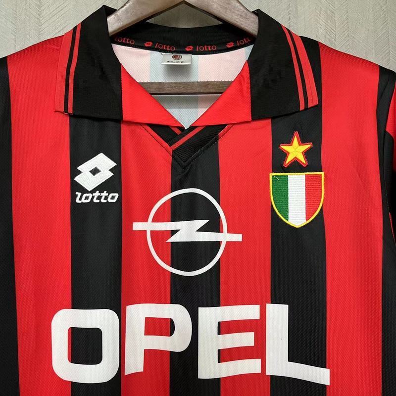 AC Milan 1996/97 Vintage Retro Home Jersey