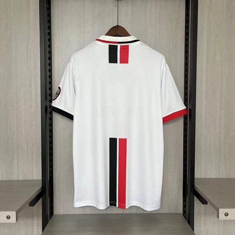 AC Milan 1996/97 Vintage Retro White Away Jersey