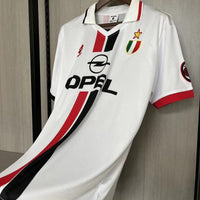 AC Milan 1996/97 Vintage Retro White Away Jersey