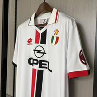 AC Milan 1996/97 Vintage Retro White Away Jersey