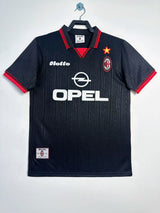 AC Milan 1997/98 Retro Black/Red Third Away Jersey