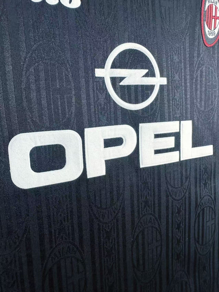 AC Milan 1997/98 Retro Black/Red Third Away Jersey