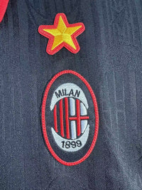 AC Milan 1997/98 Retro Black/Red Third Away Jersey