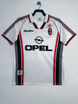 AC Milan 1997/98 Retro White/Red Away Jersey