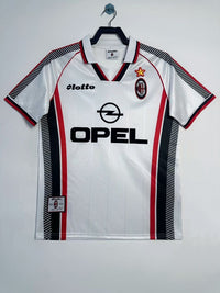 AC Milan 1997/98 Retro White/Red Away Jersey