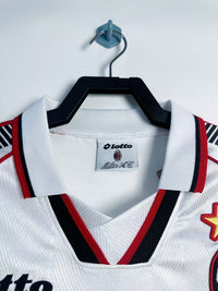 AC Milan 1997/98 Retro White/Red Away Jersey