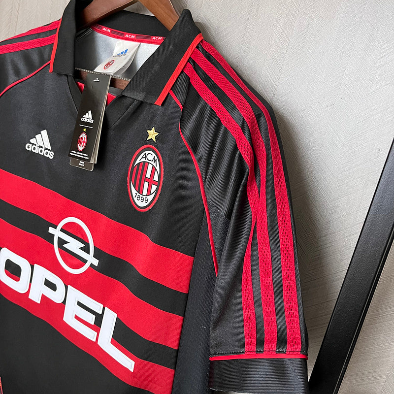 AC Milan 1998/99 Vintage Retro Black Third Away Jersey