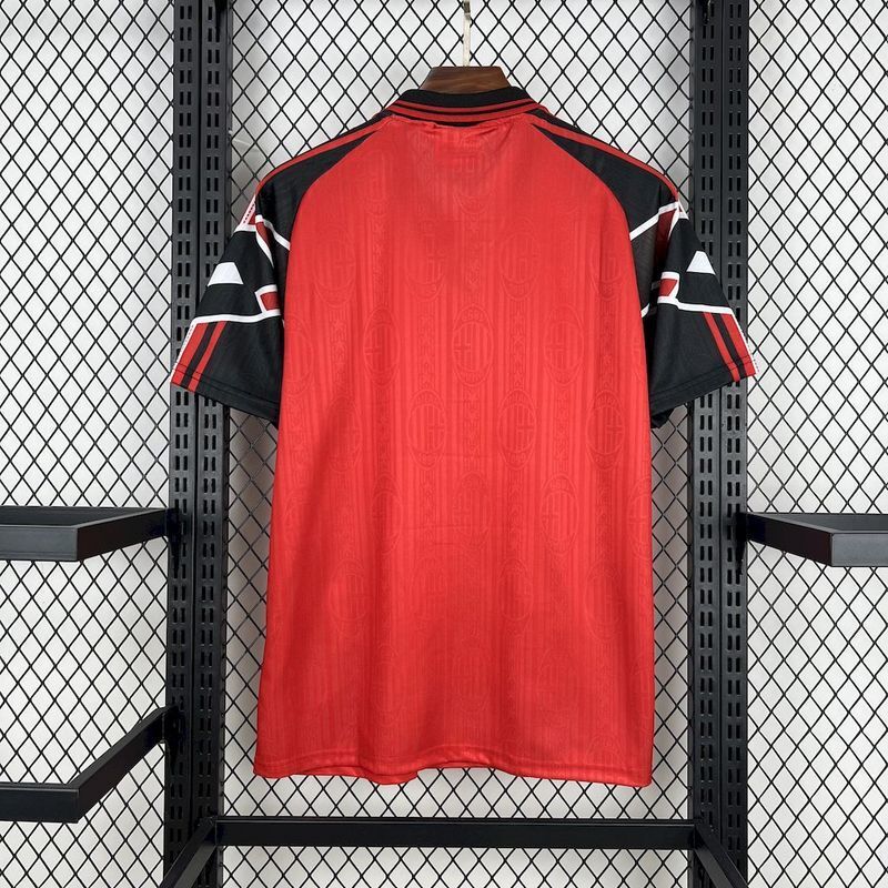 AC Milan 1998/99 Vintage Retro Red Away Jersey