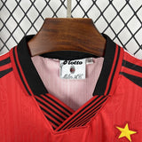 AC Milan 1998/99 Vintage Retro Red Away Jersey