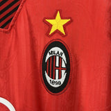 AC Milan 1998/99 Vintage Retro Red Away Jersey