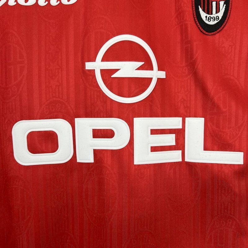 AC Milan 1998/99 Vintage Retro Red Away Jersey