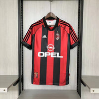 AC Milan 1998/99 Vintage Retro Red/Black Home Jersey
