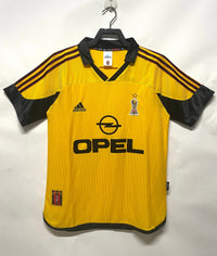 AC Milan 1999/00 Retro Yellow Away Jersey